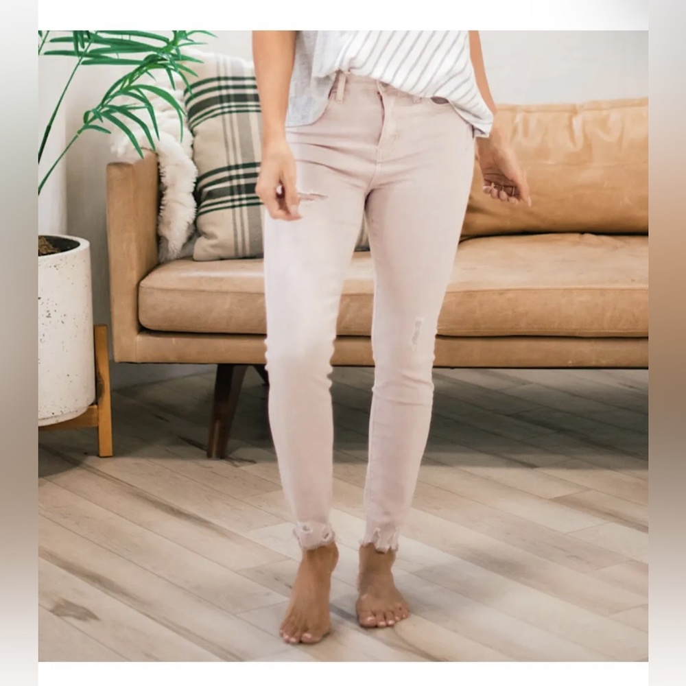 VERVET peony pink high waist skinny jeans. Size 26